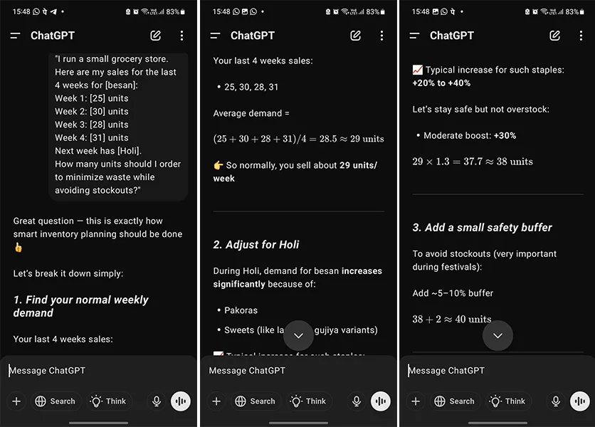 best free ai tools small retail owner chat gpt demand forecasting prompt
